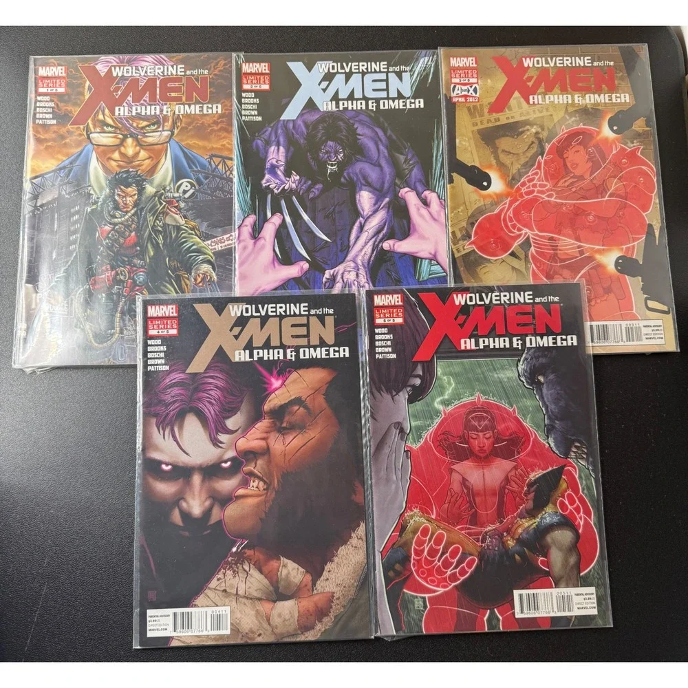 Marvel Wolverine and the X-Men Alpha & Omega 1-5 Complete Limited Series 2012Set